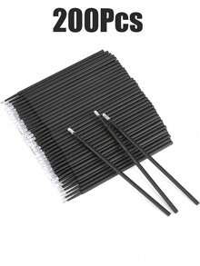 100/200pcs Grafted Eyelash Cleaning Swabs, Eyelash Extension Makeup Tools, Suitable For Eyelash Details - Multicolor - View 12