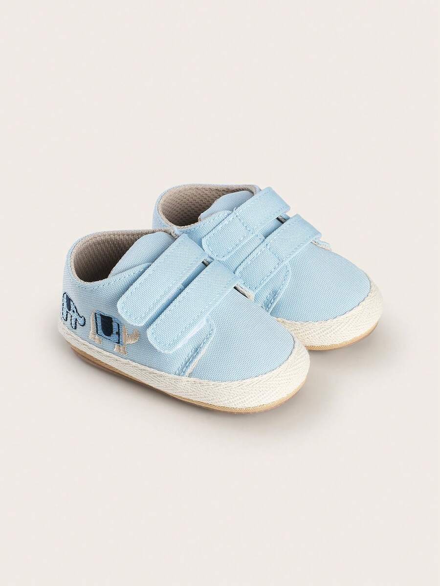 Spring And Autumn 3-6-9 Months Unisex Infant Shoes Casual Shoes 1 Year Old Cartoon Breathable Fabric Shoes Infant Walking Shoes - Baby Blue - View 1