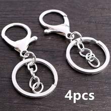 4pcs Keychain Ring With Lobster Clasp Hooks Key Rngs DIY Keychains Jewelry Making Accessories Findings - Keychain Clasp Hooks Rings - View 21