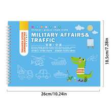 Reusable Children's Simple Drawing Primer, Line Practice Book, Wipe-Clean Calligraphy Notebook, Learning Drawing Book - Multicolor - View 5