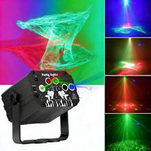 Voice-Activated Disco Ball Lights, Arctic Aurora + Pattern Effects Laser Strobe Stage Lighting Projector, Suitable For Home Parties, Birthday Decor, Clubs, Dancing, Camping, Karaoke, Holiday Celebrations, Atmosphere Lights - Usb Plug-in Model - View 3