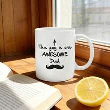 Awesome Dad Appreciation Gift - "This Guy Is One Awesome Dad" Novelty Coffee Mug - Multicolor - View 3