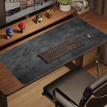 XL Gray Rubber Mouse Pad, Marble Texture - Large Desk Keyboard Mat, Suitable For Office, Gaming, Home Workspace, Desk Pad | Marble Texture Pad | Desktop Mat, Mouse Pad - Ink Texture - View 7