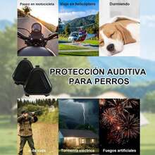 Orejeras para Perro Antiruido, Protección Auditiva para Perros, Reducción de Ruido, Ear Covers for Hearing Protection and Anti Ansiedad, para Caminar, Fuegos Artificiales, Tormentas eléctricas y Cazar - Blanco - Ver 6