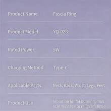 USB Rechargeable Mini Vibrating Massage Roller, Multi-Speed Muscle Relaxation Device For Yoga, Fitness, Cellulite Reduction - Purple - View 9