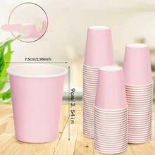 20/40pcs Macaron Pink Baking Cups, Large Capacity Thick Oil-Proof Heat-Resistant Cupcake Liners, High-Quality Dessert Cups For Home Baking, Party, Wedding, Graduation And Other Gatherings - Pink - View 1