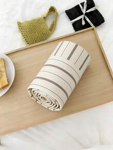 Breathable Loose Fit Striped Baby Boy Shirt, & Lightweight Fabric - Apricot - View 8