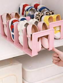 1pc/2pcs/3pcs/4pcs Baby Shoe Rack, Toddler Shoe Rack, Transparent Dual-Color Shoe Box, Suitable For Infants, Made Of ABS Material, Can Be Used In Nursery, Home Indoor Or Bathroom Entrance (This Product Is More Suitable For Displaying Shoes Of 0-3 Year Old Babies) - Multicolor - View 8