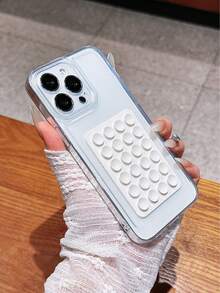 Bộ 2 ốp lưng trong suốt chống sốc + đế hút chân không màu trắng dạng gel tự lắp ráp, phù hợp với 17 Pro Max/17 Pro/17/16 Pro Max/16 Pro/16/15 Pro Max/15 Pro/15/14 Pro Max/14 Pro/14/13 Pro/13/12/11, ốp bảo vệ XR, vỏ mềm bao phủ toàn diện, có thể dùng làm quà sinh nhật, quà cho gia đình, bạn bè, quà ngày lễ, quà cho bạn gái, bạn trai hoặc sử dụng cho bản thân. - trắng - Xem 3