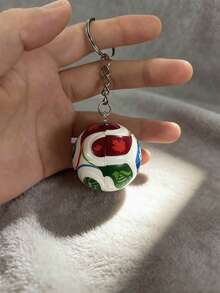1pc 2026 Football Keychain, Football Keyring, Packaging Decor, Car Keychain, 3D Keychain, Unisex Football Fan Collectible Gift - Multicolor - View 1