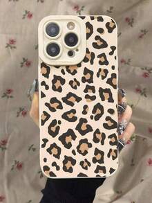 Full Leopard Print Painted Hollow Cat Eye Beige Shockproof Phone Case Compatible With Ip17, Ip14pro, Ip14promax, Ip13, Ip13pro, Ip13promax, P11, Ip11promax, Ip12, Ip12pro, Ip12promax, IpXR, IpXS, Ip15, Ip15pro, Ip15promax, Ip16, Ip16pro, Ip16promax, Ip17, Ip17pro, Ip17air, Ip17promax, Premium Protective Phone Case - Multicolor - View 1