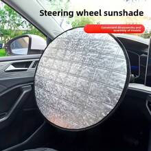Universal Car Steering Wheel Cover - Heat Insulation, High Temperature Resistant, Anti-Glare Design, Suitable For Various Vehicle Models Including SUVs And Sedans - Multicolor - View 1