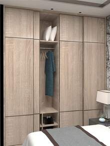 1 cuộn giấy dán tường vân gỗ trang trí nhà cửa, chống thấm nước, làm từ vinyl, tự dính, kiểu cổ điển, chất liệu PVC, dùng cho cửa tủ bếp. - Vân gỗ - PM - Xem 4