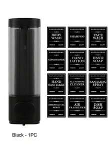 1pc Wall-Mounted Bathroom Soap Dispenser, Can Hold Shower Gel, Shampoo And Conditioner - Suitable For Handwashing, Showering And Hair Care - Pump Bottle With Soap Dispenser Tray, Hotel-Style No-Drill Wall Mount Triple Soap Dispenser. Suitable For Bathroom, Kitchen, Supermarket, Hotel And Restaurant. - 彩色 - 查看 13