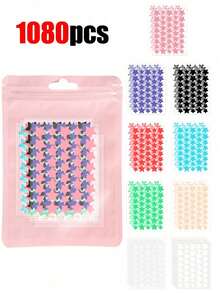 1440pcs Cartoon Color Concealer Stickers - Pink, Black, White, Blue, Purple, Green, Star Shaped Concealer Stickers, Essential For Photography, Suitable For Parties, Gatherings, Decoration, Vanity, Travel, Bedroom, Great Gift And Giveaway, Affordable Price - Multicolor - View 12