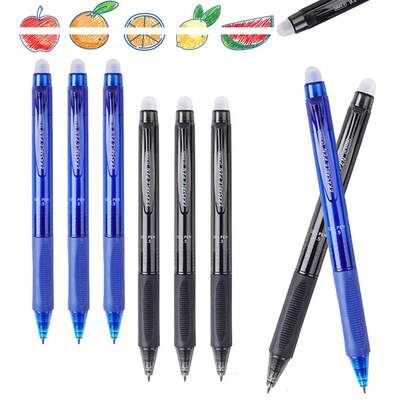 13-Piece Professional Erasable Pen Set, 0.5mm Tip - Includes 2 Black And Blue Erasable Pens, 10 Large-Capacity Refills, And 1 Eraser - Washable Pen Body, Suitable Office Use