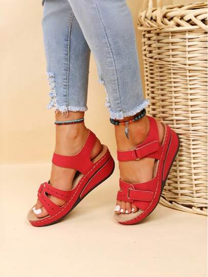 夏季新款厚底休闲度假轻便舒适女凉鞋