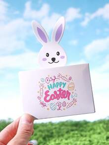 5pcs/Set Rabbit Cards-Holiday/Party Activities & Supplies Decoration Easter , Etc. - Multicolor - View 5