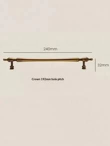 1个金属橱柜/抽屉拉手，法式奢华风格，青铜复古家具门把手，适用于衣柜、鞋柜、书桌、家居装饰 - 古銅色(A款) - 查看 12