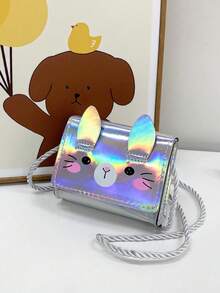 1pc Young Girl PU Leather Flap Closure Cute Rabbit Mini Crossbody Bag, Suitable For All Seasons Daily Use - Gai Tu - View 12