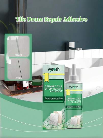 Ceramic Tile Crack Repair Adhesive, Home Building Materials Wall Tile Hollow, Loose, Warped Edge Filler, Sealant Repair
