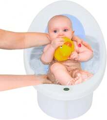 Baera para Bebé | Tina de Bao para Recién Nacido con Soporte Simple | Tina para Bebé de 0 a 12 meses (Azul) - Nombre del saborA - Ver 1
