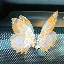 1個動態蝴蝶汽車出風口裝飾品，創意汽車內飾中控台裝飾 - 均碼 - 查看 14