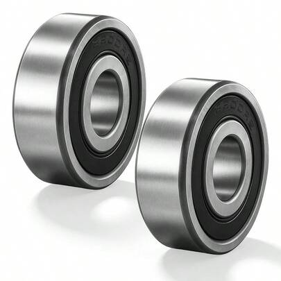 2Pcs 6200 RS Ball Bearings 10x30x9mm Deep Groove Sealed Ball Bearing Stable Performance