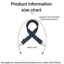 1条3.8厘米简约时尚包带，可调节肩带，适用于斜挎包 - 彩色 - 查看 3