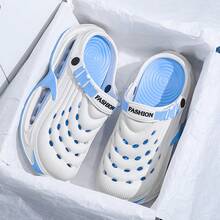 Casual    EVA    Hook Loop    Outdoor - White and Blue - View 3
