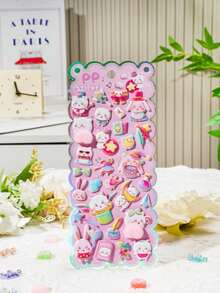 Cute Soft 3D Bubble Stickers, Can Relieve Children's Stress, Suitable For Squeezing Little Rabbits, Handmade 3D Phone Decoration Stickers - Multicolor - View 12