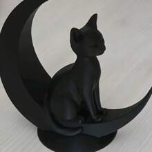 3D打印创意月亮猫装饰雕塑；灵感源于猫，创意花瓶 - 多色 - 查看 8
