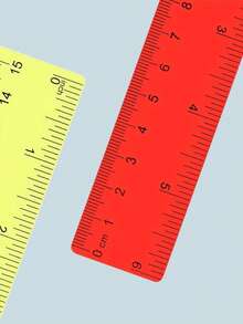1/10pcs Transparent/Multi-Color Plastic Ruler, Various Colors, 6 Inches/15.24cm Long, Suitable For Students, School Supplies, Office And Home Use, With Inch And Centimeter Measurement Units - Rectangle - View 5