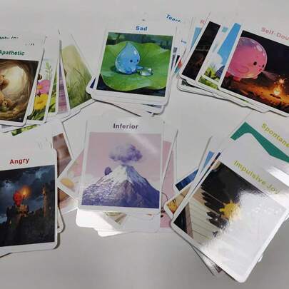 The Feelings First Aid Kit:GRAB A CARD. CALM THE STORM.Social Emotional Learning (SEL) Flashcards,Cute Monster Feelings & Coping Strategies - Mindfulness Therapy Game For Classroom & Home