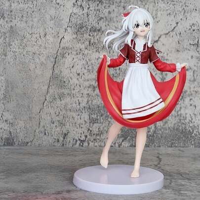 1pc Irina Figure, Anime Grape Picking Girl 2D Figurine Model Toy, Desktop/PC Case Decor - Perfect Gift For Anime Fans - Compatible With Anime Photography Background - Cute Pose, Exquisite Outfit And Vivid Expression - Handmade Anime Style Figure