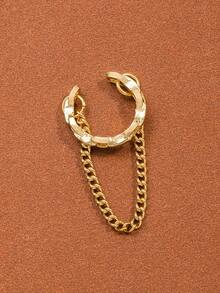 1 chiếc khuyên tai kẹp vành tai kiểu Pháp thời trang, cá tính, tối giản, đa năng dành cho phụ nữ không cần xỏ lỗ tai. - Nhiều màu - Xem 3