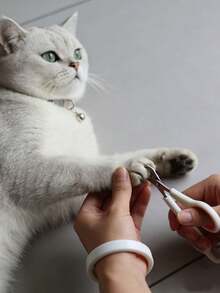 Cat Nail Clippers With Sharp Stainless Steel Blades, Non‑Slip Grip Handle Pet Claw Trimmer For Kitten & Cats - View 4