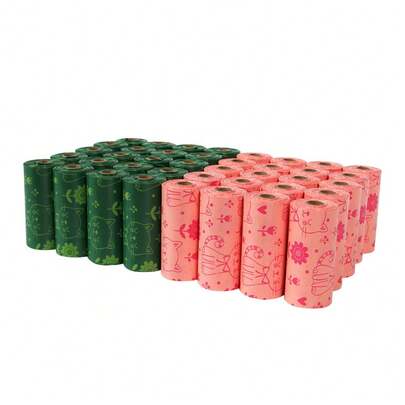 180pcs Pet Waste Bags, Dog Poop Bags With Cute Cartoon Patterns - Leak-Proof PET Garbage Disposal Compostable Dog Poop Bags - Leak-Proof Pet Waste Bags For Cats And Dogs, Cleaning Supplies Dog Poop Bags