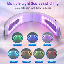 Masajeador de belleza inteligente para mujeres, dispositivo vibratorio para adelgazar el rostro, herramienta de elevación y firmeza en línea en V, masajeador facial con microcorriente para dar forma al rostro, 7 modos y 9 niveles ajustables - Regalo para el Día de San Valentín y el Día de la Madre - Blanco - Ver 5