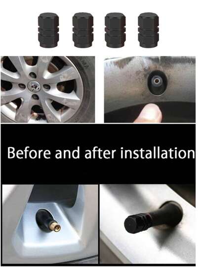 Aluminum Alloy Tire Valve Stem, Tire Valve Cap, Aluminum Alloy Tire Valve Dust Cover, Universal Auto Parts Fit For Cars, Trucks, SUVs, Motorcycles, Bicycles