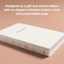 KJV Gift And Award Bible, White Imitation Leather, KJV Holy Bible, Red Letter, Pure Cambridge Text, Presentation Page, Ribbon Marker, Easy-To-Read Bible MCM Type - Default - View 3