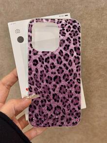 豹纹树脂亮片防震加厚手机壳，兼容 17/17 Pro/17 Pro Max、16/11/16 Pro/16 Plus/16 Pro Max/16e、15 Pro Max、13/14/12/XS/XR、15 Pro Max、16/7/8、16 Pro Max、15 Pro Max、12 Pro Max、13 Pro Max、14 Pro Max、13、11、12P、14、P11 软壳、P12 防摔、XS/XR 手机壳，保护套 - 彩色 - 查看 2