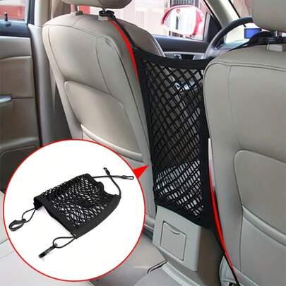 Car Seat Side Storage Net Pocket, Elastic Cargo Net For Trunk