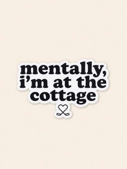 Mentally, I'm At The Cottage Sticker, Hollander & Rosanov Sticker Heated Rivalry, Team Hollanov, LGBT Hockey, Kindle Sticker, Valentine Gift