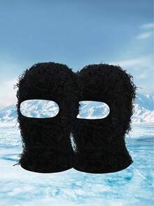 2pcs/1pc Women's Personalized Balaclava Ski Mask Outdoor Cycling Face Cover - A - View 11