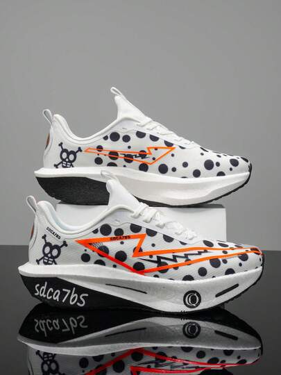 男士休闲时尚跑步鞋，采用减震设计，舒适耐用，适合所有季节，舒适的系带设计，休闲鞋款式，适合日常穿着、散步、购物、健身锻炼和周末外出。