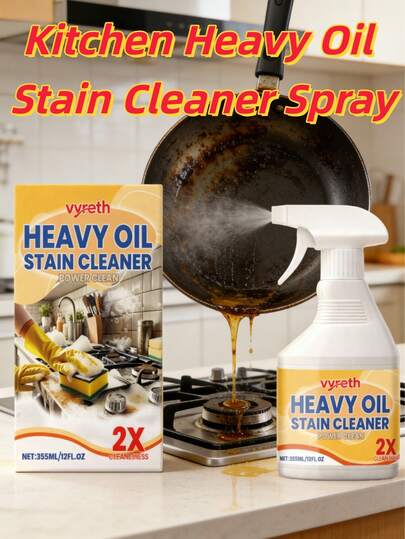 Spray de limpieza de grasa de cocina: Diseñado para entornos con mucha grasa, este spray de limpieza de grasa de cocina penetra y descompone rápidamente las manchas de aceite resistentes en campanas extractoras, encimeras y utensilios de cocina. Simplemente rocíe y limpie para obtener un acabado fresco y sin manchas. La fórmula de espuma fina no salpica y es eficiente, ahorrando tiempo y esfuerzo. Adecuado para varias superficies de cocina, restaura sin esfuerzo una sensación de limpieza y frescura a sus utensilios de cocina y a la cocina, mejorando su experiencia de cocina en el hogar.