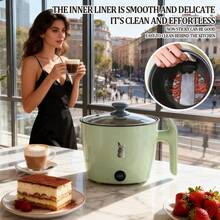 SOKANY Olla Eléctrica Multifuncional, Olla Antiadherente con Control de 2 Niveles, Apagado Automático, Para Uso en el Hogar y Camping - verde menta - Ver 6