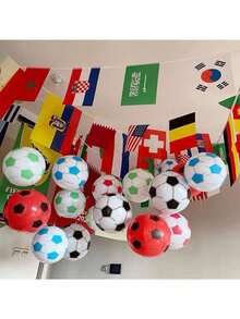 1 pieza, Balón de fútbol inflable, Pelota de playa decorativa inflable de PVC para piscina, Pelota deportiva acuática, Balón publicitario inflable, Copa Mundial, Balón de fútbol inflable para agua, Esencial para verano, playa, piscina, vacaciones y viajes - balón de fútbol inflable - Ver 4