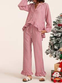 Women Lounge Sets - Red - View 5